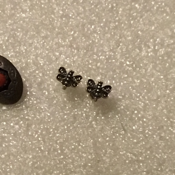 Bundle of 4 pairs of sterling silver earrings - Picture 5 of 7